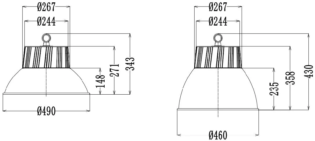 Enhanced UFO LED High Bay Light with Optional Human Body Sensor, 180LMW, 5-Year Warranty