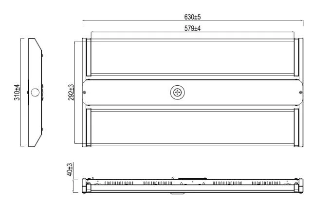 High Brightness Indoor Office 2FT 80W 100W 140W 165W 220W 225W 325W Linear LED High Bay Light