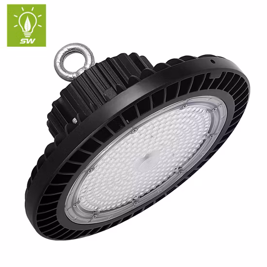 lumière élevée industrielle de baie d'entrepôt d'UFO de 60W 100W 150W 200W LED